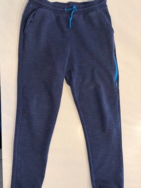 🔥5 for $25 All in Motion Boys Jogger Sweatpants Navy Blue Size Large 12-14 Athle